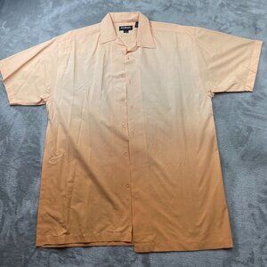 Koman Modern Basics Short Sleeve Button Down Shirt Men's Size Large